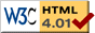 Valid HTML
  4.01!